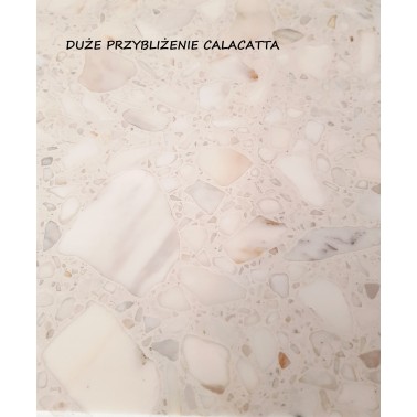 Parapet z konglomeratu marmurowego - Calacatta